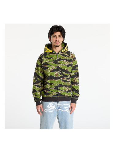 Суитшърт Billionaire Boys Club Icecream Smiley Tiger Stripe Full Zip-Through Hood Camo L