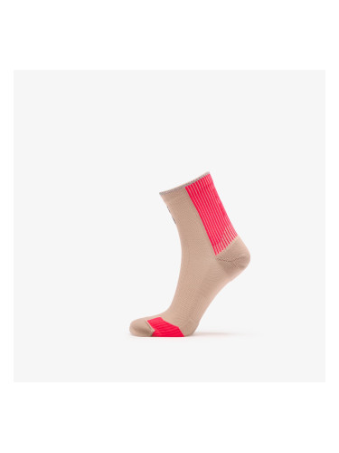 Чорапи On Performance Run Sock Mid Desert/ Pink M