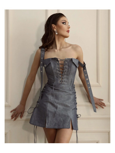 Топ DENIM WITH TIES