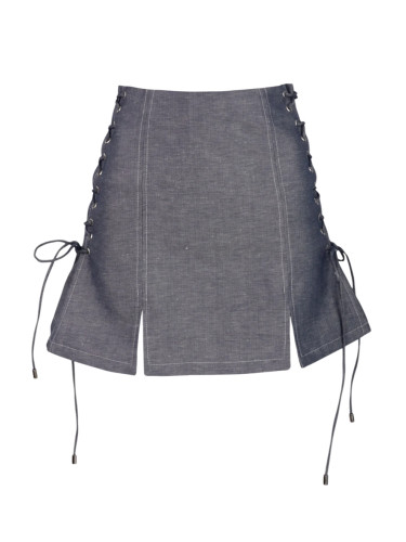 Пола DENIM WITH TIES