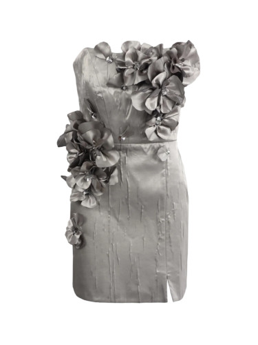 Рокля GRAY FLOWER COUTURE