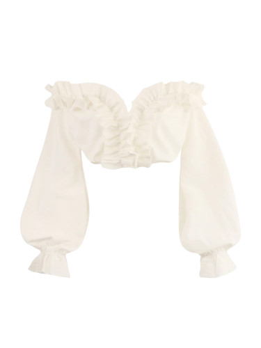 Блуза WHITE LINEN WAVES