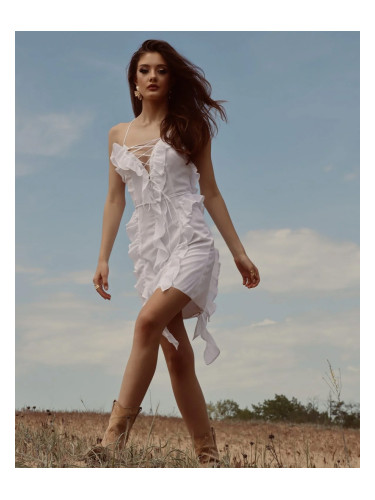 Рокля WHITE COTTON EMBROIDERY