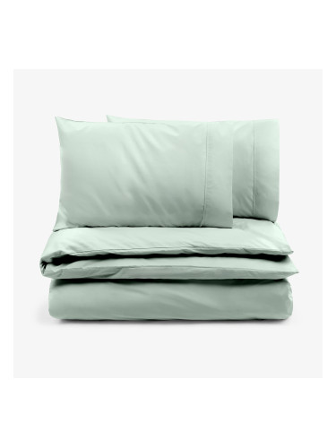 Спално бельо без долен чаршаф МЕНТА ПЕРКАЛ, 3 части