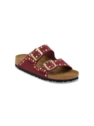 Birkenstock Arizona Rivet Suede Leather Regular Fit Burgundy Жени - Сандали Birkenstock - Бордо - 1030329-7.5 - Size: 7.5