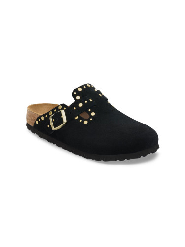 Birkenstock Boston Rivet Suede Leather Regular Fit Unisex - Сандали Birkenstock - Черен - 1030453-4.5 - Size: 4.5