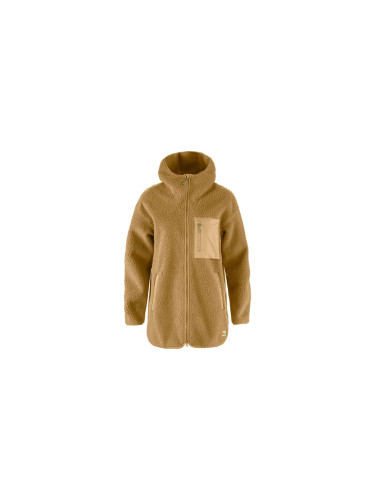 Fjällräven Vardag Pile Fleece Long W Brown Жени - Суитшърти и блузи с качулка Fjällräven - Кафяв - F14600256-232-M - Size: M
