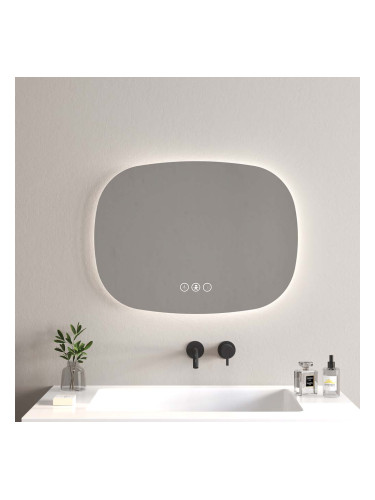 ЕФИЖЪН ОГЛЕДАЛО ЗА БАНЯ С LED ОСВЕТЛЕНИЕ 80/60 СМ