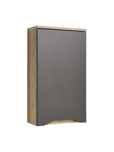 ВИСЯЩ ШКАФ ЗА БАНЯ ГИГА 40/20/70 СМ В АНТРАЦИТ И ДЪБ АРТИСАН