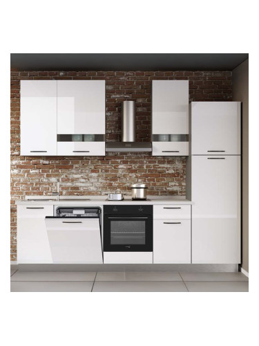 БЛОК КУХНЯ ЛОРИ 270/60/240 СМ С ВКЛЮЧЕН ПЛОТ,ВОДОБРАН,МИВКА И 5БР ЕЛЕКТРОУРЕДИ