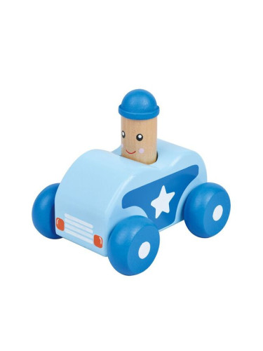 Синя бебешка количка със звук Бийп, Lelin