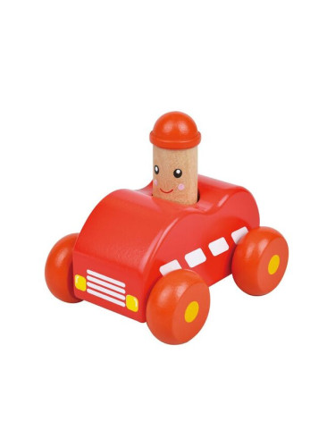 Червена бебешка количка със звук Бийп, Lelin