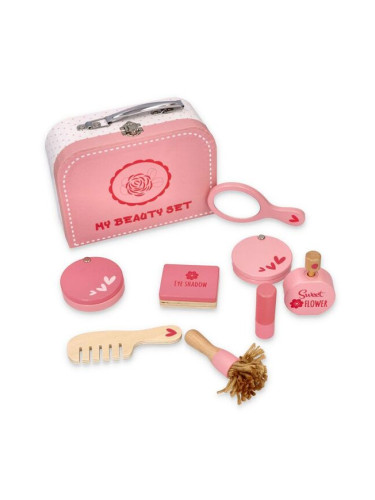 Розово куфарче с принадлежности за суетни малки дами Lelin