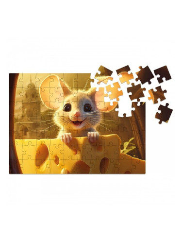 Дървен пъзел Milliwood - "Yuppie Cutie", 70 части, Мишле