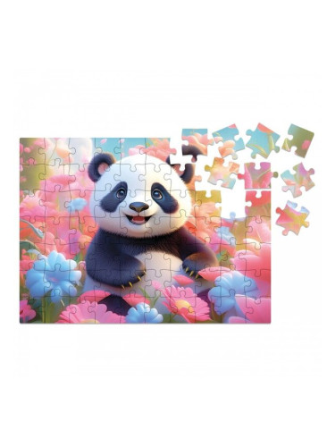 Дървен пъзел Milliwood - "Yuppie Cutie", 70 части, Панда