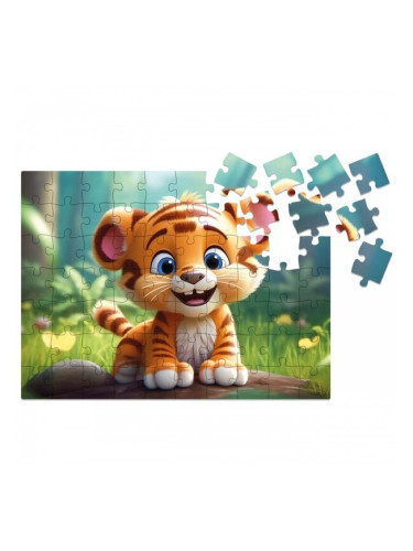 Дървен пъзел Milliwood - "Yuppie Cutie", 70 части, Тигърче