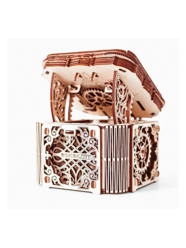 Дървен 3D пъзел Wooden City, Серия Decoration - "Кутия със загадка"