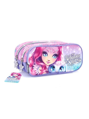 Ученически несесер с две отделения Nebulous Stars - "Кристалия и Агата", 23 см