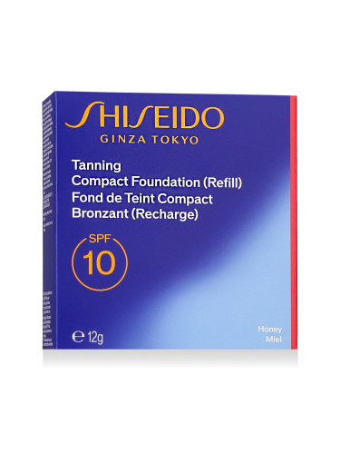 Shiseido Sun Protection Tanning Compact Foundation SPF10 Фон дьо тен за жени Пълнител 12 g Нюанс Honey