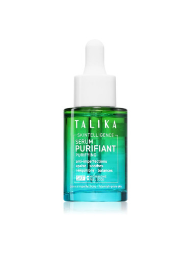Talika Skintelligence Purifying Serum детоксикиращ почистващ серум против несъвършенствата на акнозна кожа 30 мл.