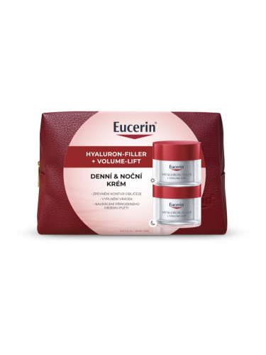 Eucerin Hyaluron-Filler + Volume-Lift коледен подаръчен комплект за стягане и лифтинг на лицето