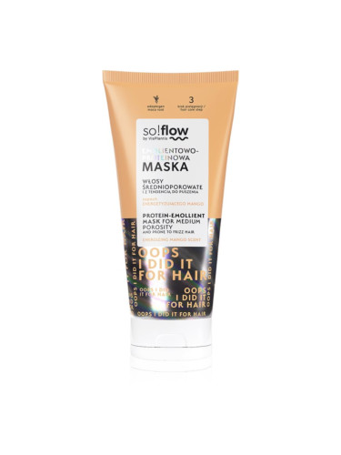 so!flow Medium Porosity Hair Protein-Emollient Mask маска за коса против цъфтене 200 мл.