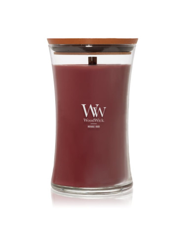 Woodwick Opulent Wood Rouge Oud ароматна свещ с дървен фитил 609.5 гр.