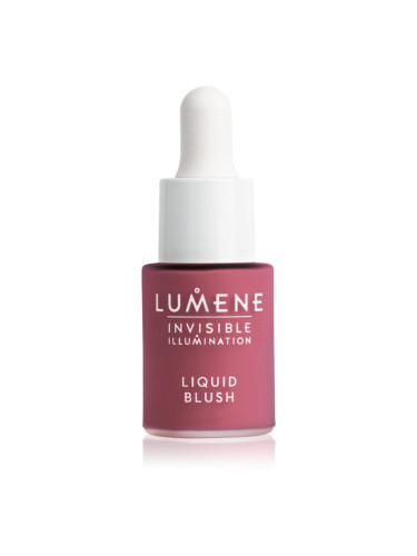 Lumene Invisible Illumination течен руж за озаряване на лицето цвят Berry Nectar 15 мл.