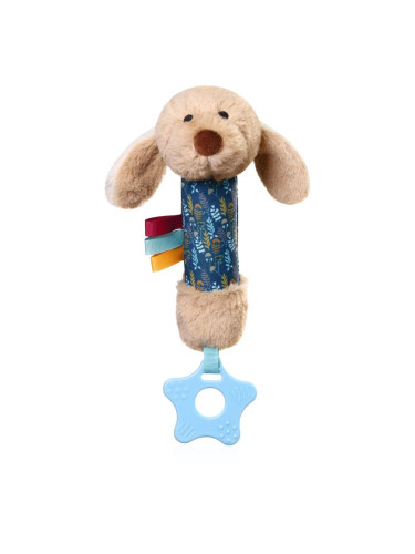 BabyOno Squeaky Toy 0m+ мека писукаща играчка Willy the Dog 1 бр.