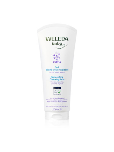 Weleda Baby Derma миещ балсам за успокояване на кожата 200 мл.