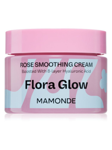 MAMONDE Flora Glow Rose Smoothing Cream интензивен изглаждащ крем с хидратиращ ефект 50 мл.