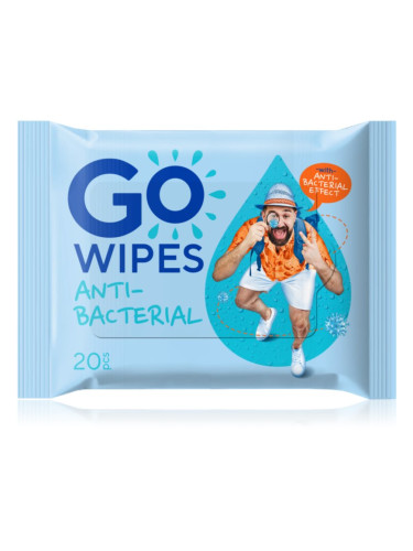 GoWipes Antibacterial освежаващи мокри кърпички 20 бр.
