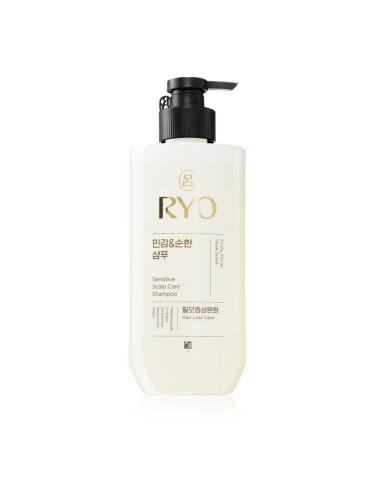 RYO Sensitive Scalp Care Shampoo успокояващ шампоан за чувствителна кожа на скалпа 480 мл.