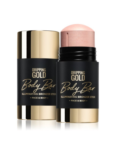 Dripping Gold Luxury Tanning Illuminating Stick озаряващ бронзър за лице и тяло цвят Gold 36 гр.