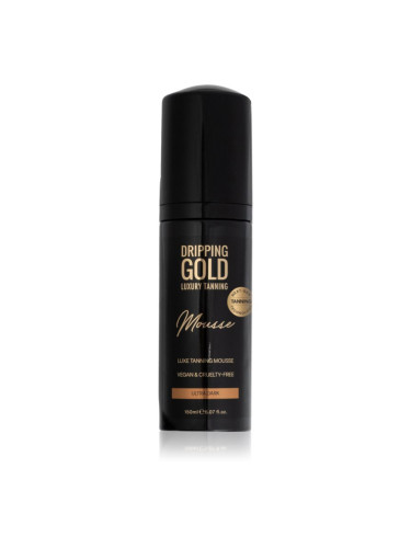 Dripping Gold Luxury Tanning Mousse автобронзант-мус цвят Ultra Dark 150 мл.