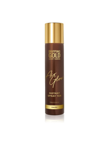 Dripping Gold Air Glow Instant Spray Tan автобронзиращ спрей цвят Dark 75 мл.