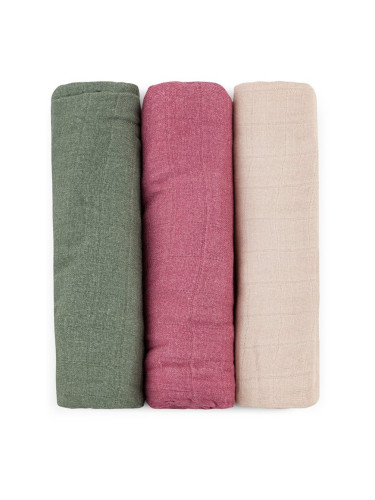 Petite&Mars Moussy пелени от плат Botanic Tones 68 x 68 cm 3 бр.