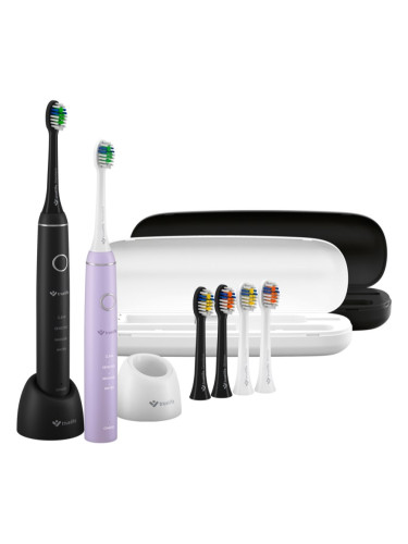 TrueLife SonicBrush Compact четка за зъби Duo Black / Lavender 2 бр.