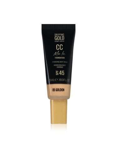 Dripping Gold CC Me In Mini Trial лек фон дьо тен SPF 45 цвят Golden 05 5 мл.