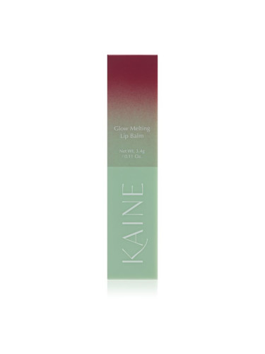 KAINE Glow Melting Lip Balm хидратиращ балсам за устни с регенериращ ефект цвят #02 Rosy Plum 3.7 гр.