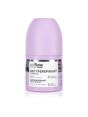 so!flow Antiperspirant рол- он против изпотяване за жени Betain Scent Of Forest Fruits 50 мл.