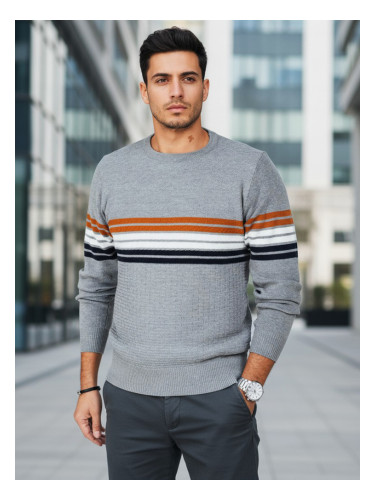 Мъжки раиран пуловер
