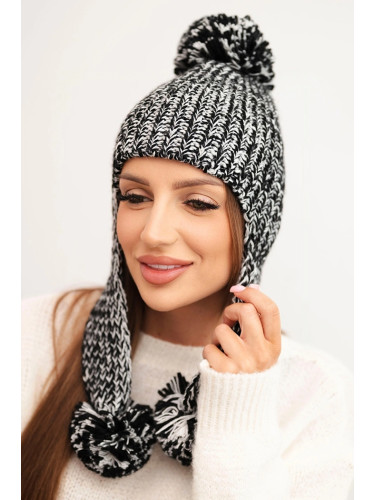 Kesi Women's earflap hat Emma K343 black