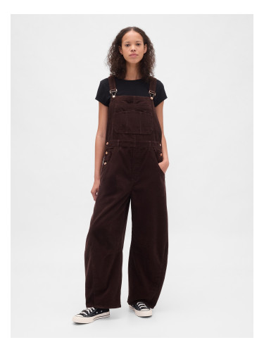 Дамски кадифени панталони GAP с тиранти