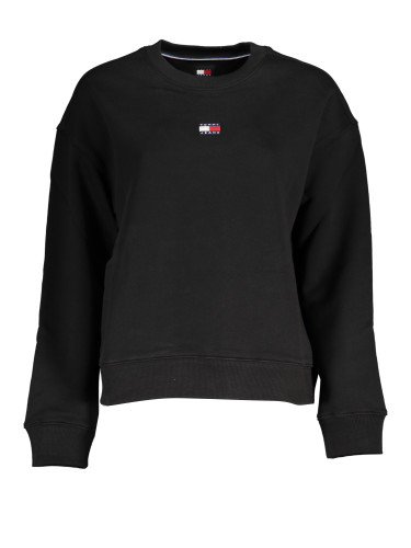 TOMMY HILFIGER MEN'S BLACK ZIPLESS SWEATSHIRT