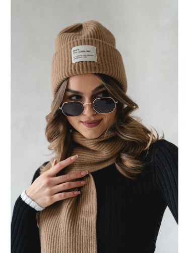 Кашмирена шапка Ander PURO CAMEL