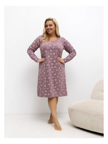 Nightgown-DU-KN-FP-603.15P-dark pink