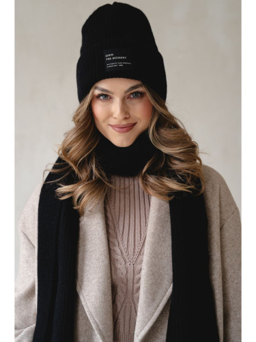 Кашмирена шапка Ander PURO BLACK