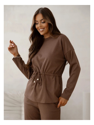 Resti Cotton Women's ribbed sweater set