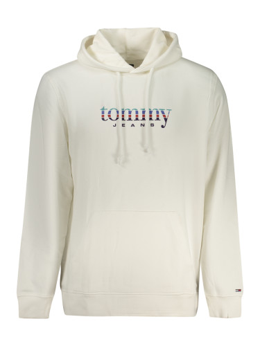 Бял суичър с качулка Tommy Jeans